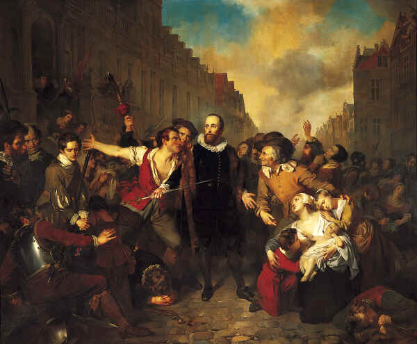 Siege of Lieden, 1574, painted in 1829 by Gustaaf Wappers (1803-1874)  Centraal Museum Utrecht, Inv. 2270